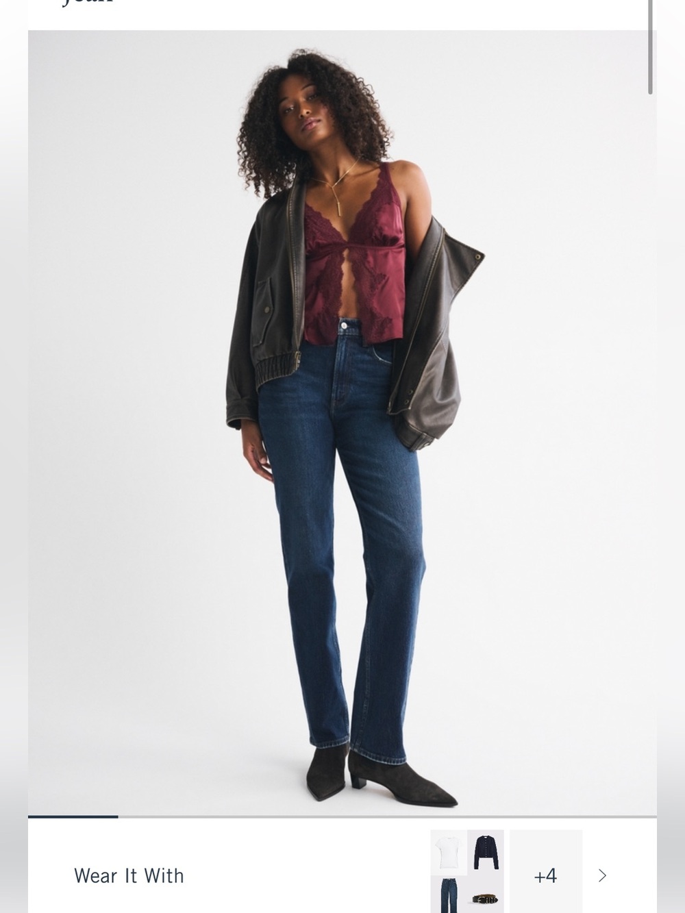 Abercrombie & Fitch Women's Ultra High Rise 90s Straight-Leg Jeans in Dark Wash